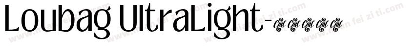 Loubag UltraLight字体转换